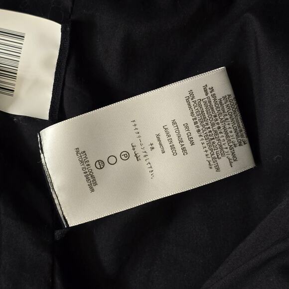 BCBG MAXAZRIA Padded Shoulder Black Bomber Jacket Sz Small - Picture 8 of 9